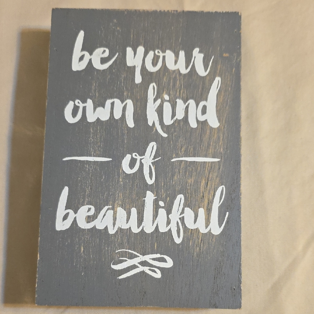 Gray and White Inspirational Wall Decor